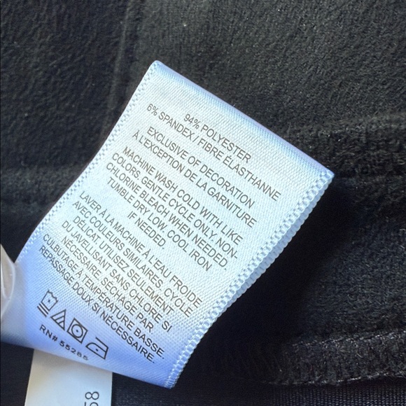 Black Button-Front Women's Skirt - Picture 4 of 4